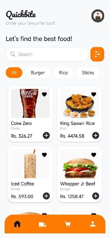 QucikBite Mobile Application